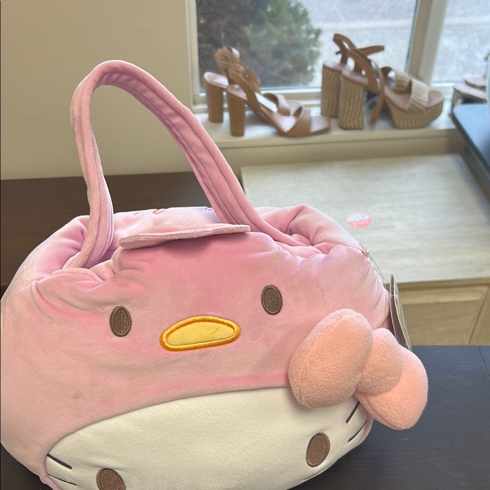 Pink Hello Kitty Plush Handbag